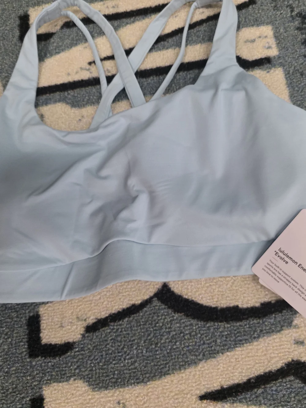 lululemon athletica Light Blue Strappy Sports Bra